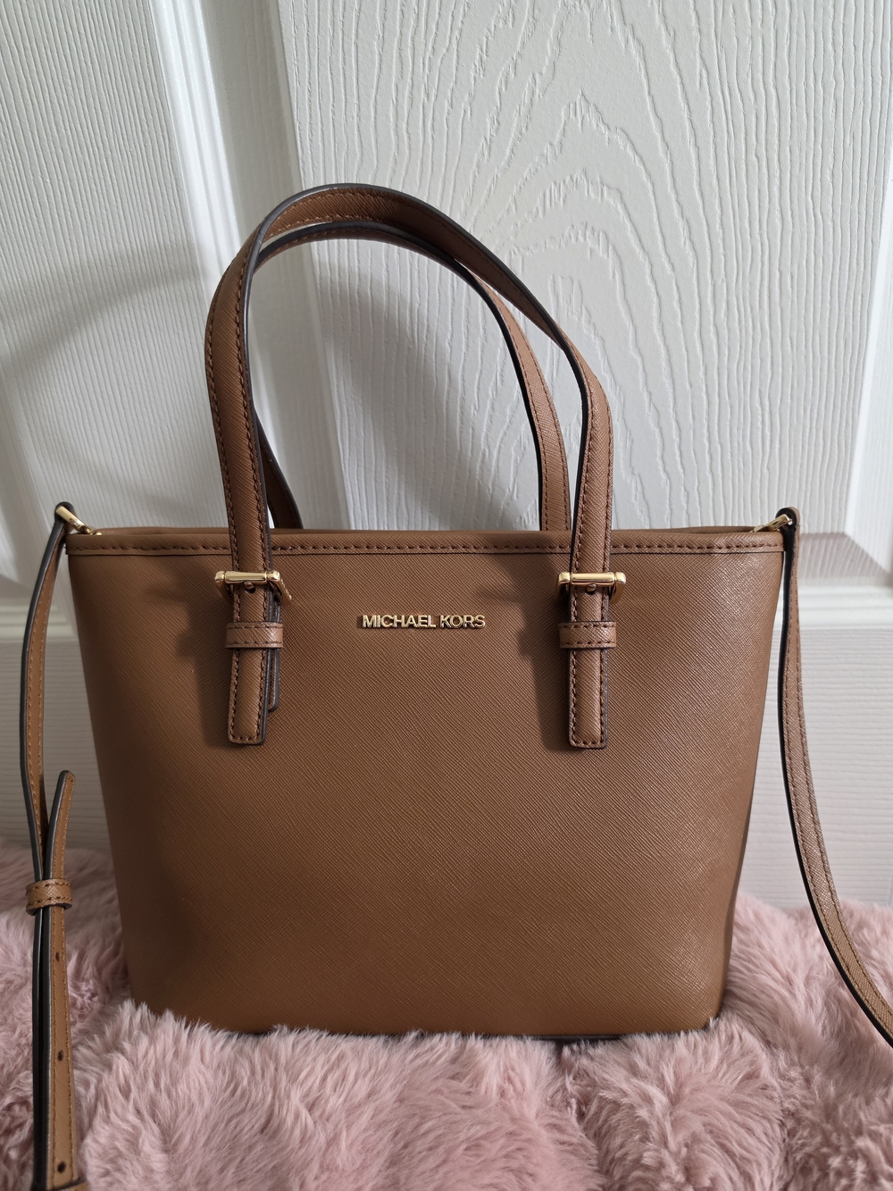 Michael Kors Brown Saffiano Leather Tote